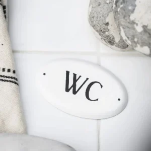 Metallskylt WC