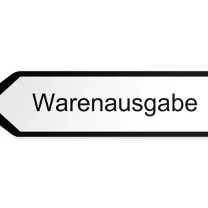 Utgående varor Piskylt – vänster, 80 x 20 cm