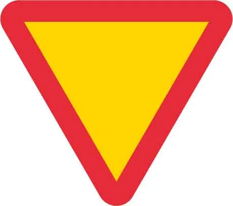 Väjningsplikttavla, "Ovillkorlig väjningsplikt"
