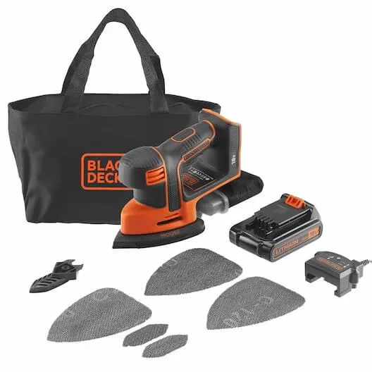18V Mouse® Slipmus med 1.5Ah batteri och laddare