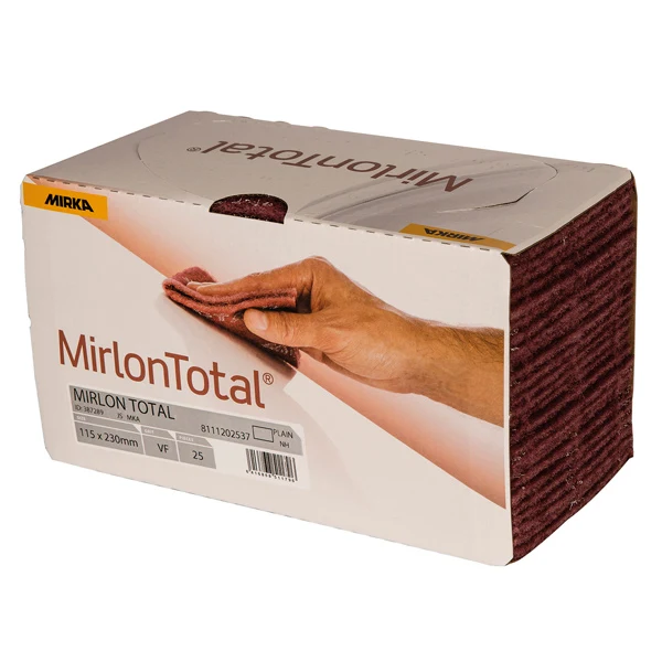 Mirka Mirlon total slipsvampar 1500 grå 115x230mm 25st pkt