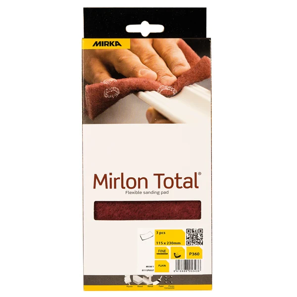 Mirka Mirlon total slipsvampar 1500 grå 115x230mm 3st pkt