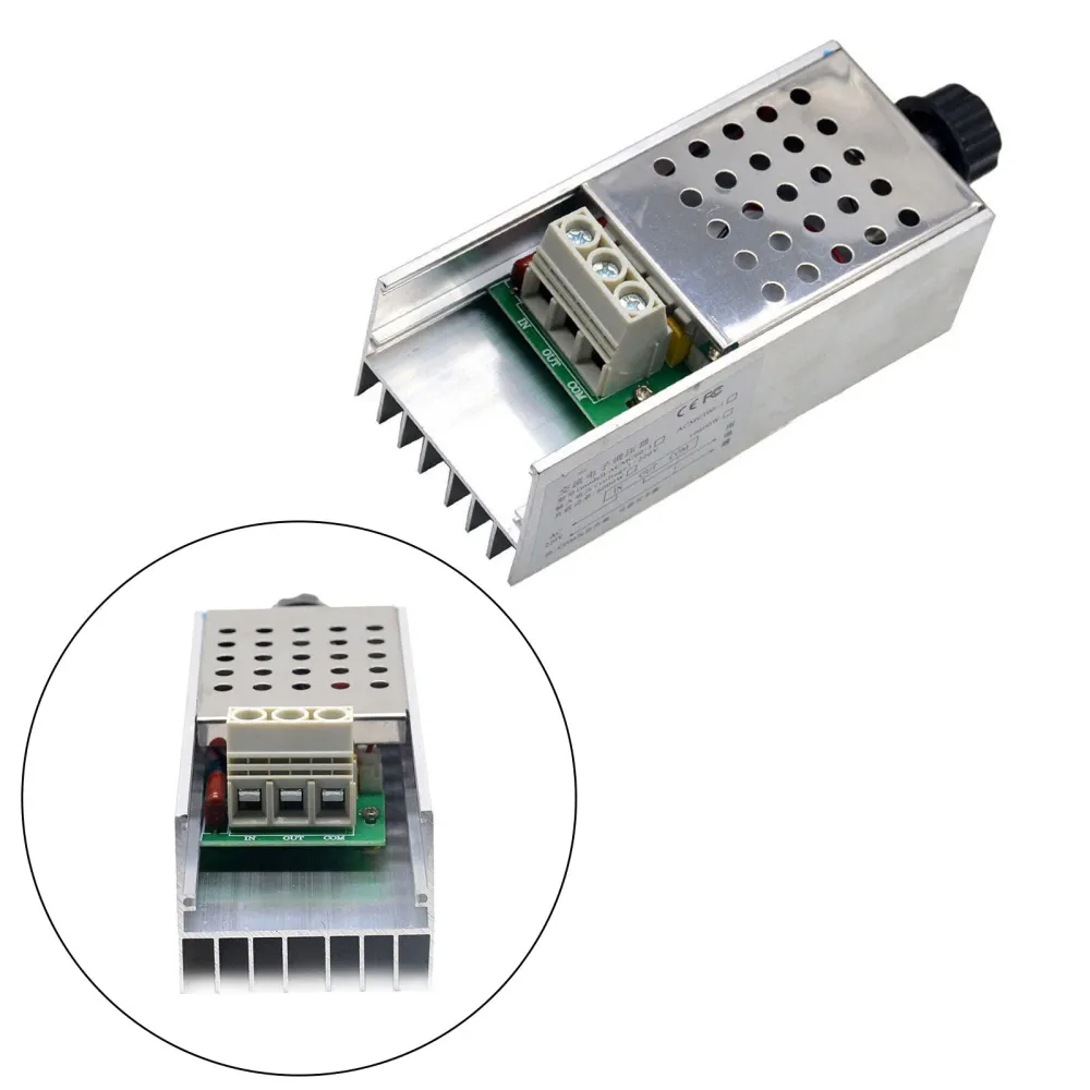 AC 110-220V 10000W SCR MOTOR SPEED Controller Volt Regulator Dimmer Thermostat