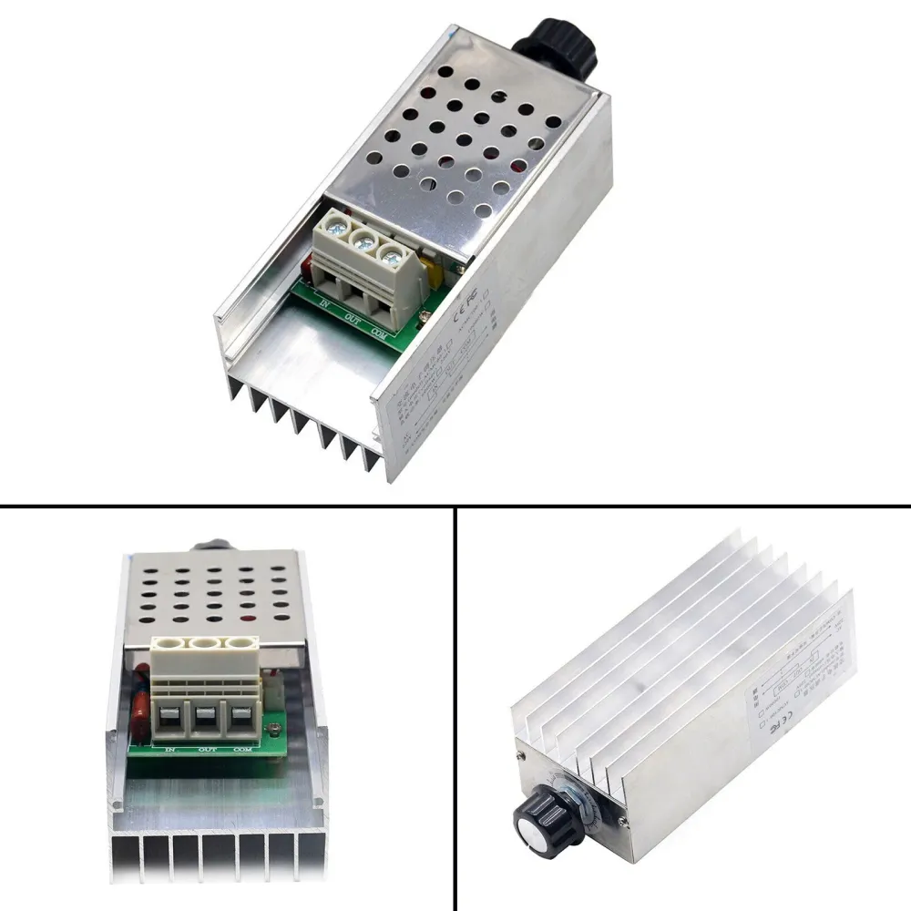 AC 110-220V 10000W SCR MOTOR SPEED Controller Volt Regulator Dimmer Thermostat