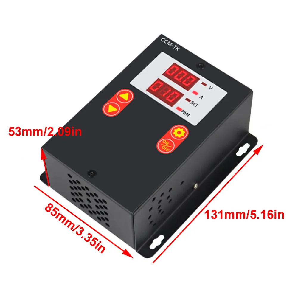 DC 12-80V 30A Digital Display Motor Speed Controller Slow Start/Stop Control