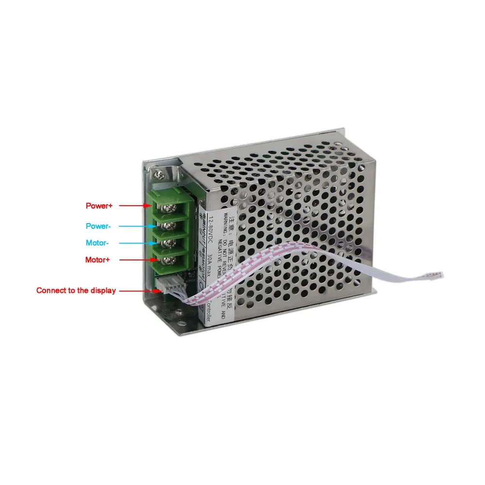 12V 24V 48V 30A PWM MOTOR SPEED Controller Dimmer Soft Start /Stop DC 12-80V
