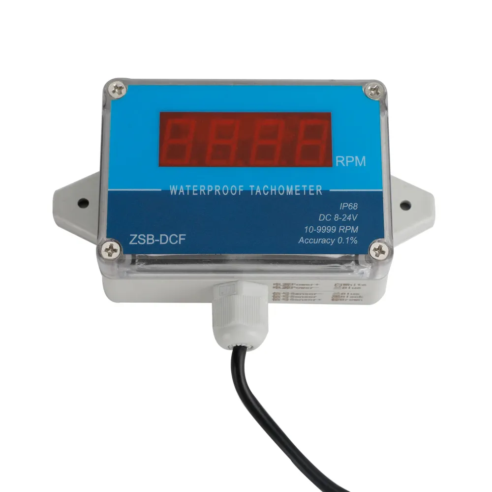 DC 8-24V Hall TACHOMETER Digital LED Motor Hastighetsmätare IP68 Vattentät