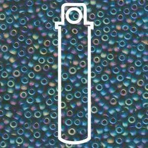 Miyuki Seed Beads - Dull Tr Teal AB 8/0, 22 gram