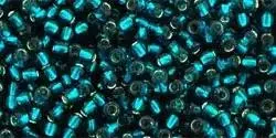 TOHO Seed Beads - Silver-Lined Teal 11/0, 10gram