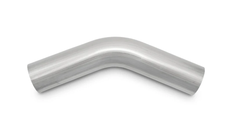 Vibrant 2.375in OD T304 SS 45 Deg Mandrel Bend 6in Leg Length