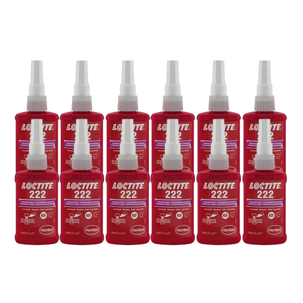 Loctite 222 Gänglåsning, 50ml 12st/fp