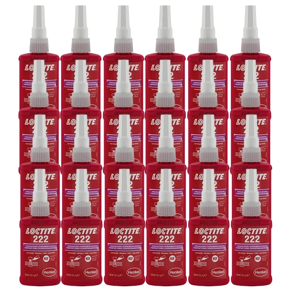 Loctite 222 Gänglåsning, 50ml 24st/fp