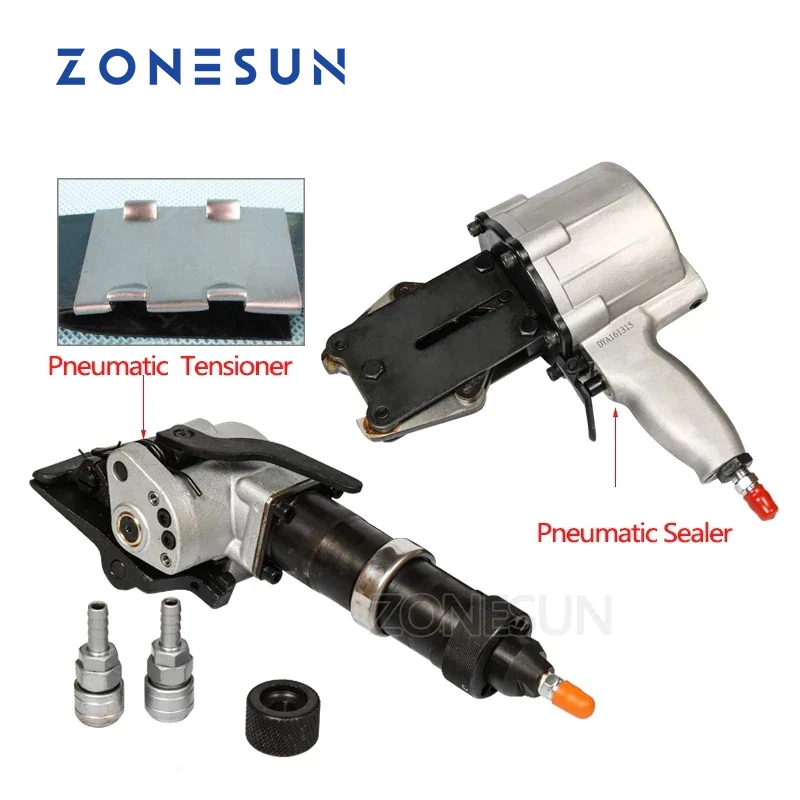 ZONESUN KZS-40/32 & KZL-32 Pneumatic Steel Strapping Tool Set
