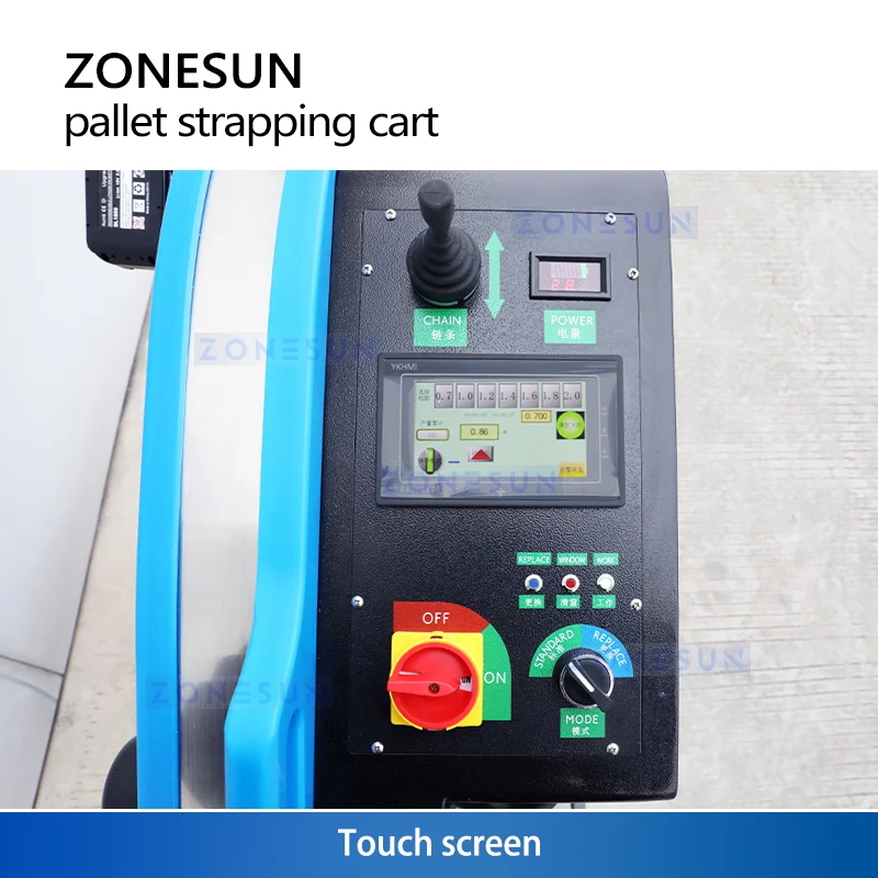 ZONESUN ZS-PSC1 Electric Pallet Strapping Machine PP & PET Straps