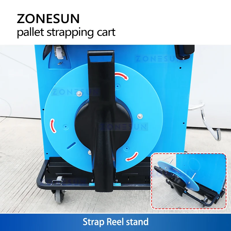ZONESUN ZS-PSC1 Electric Pallet Strapping Machine PP & PET Straps