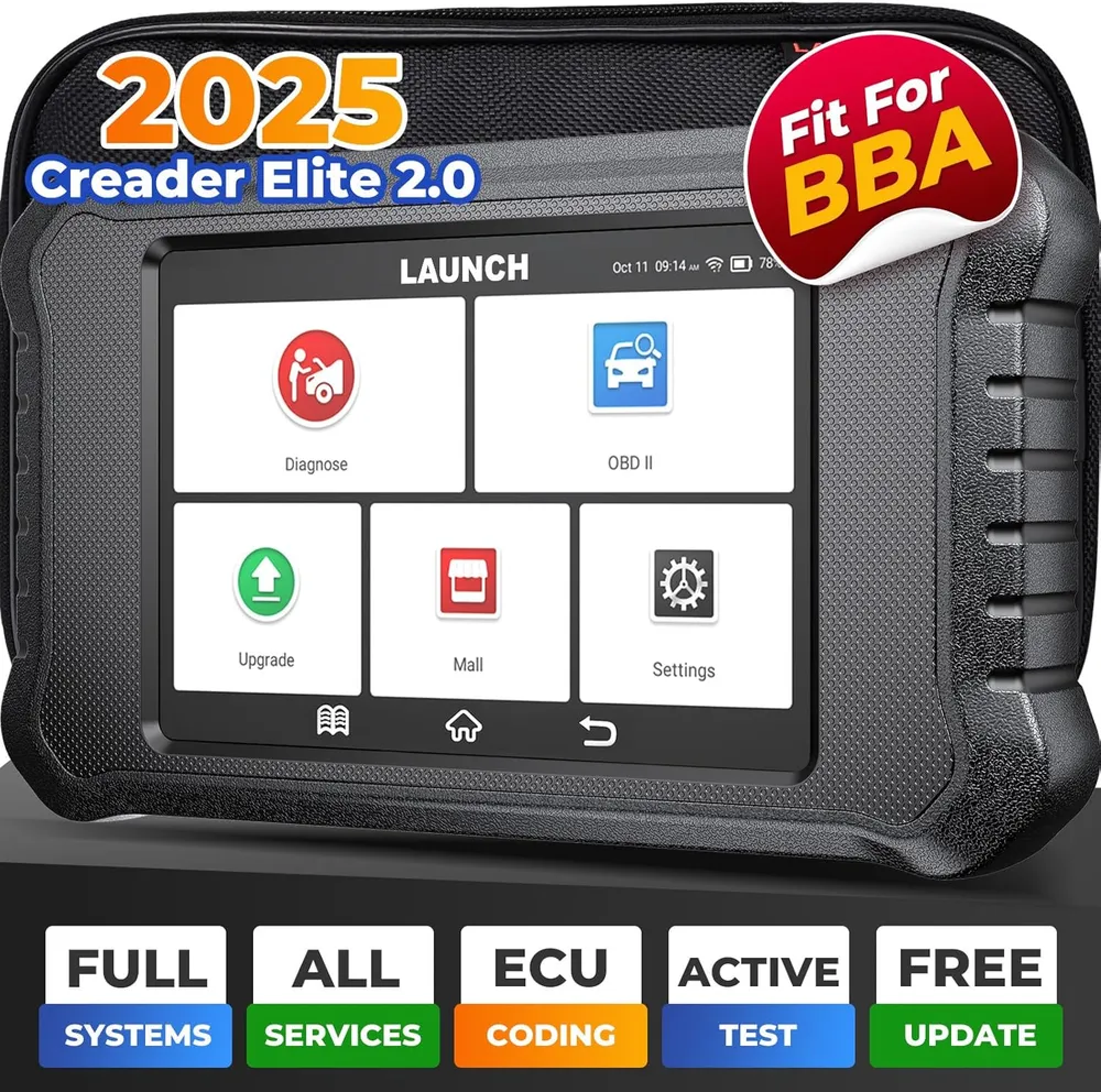 LAUNCH X431 Creader Elite 2.0 BBA OBD2 bil scanner til BMW, Mercedes-Benz, VW, Audi, Maybach, Kompakt, RollsRoyce