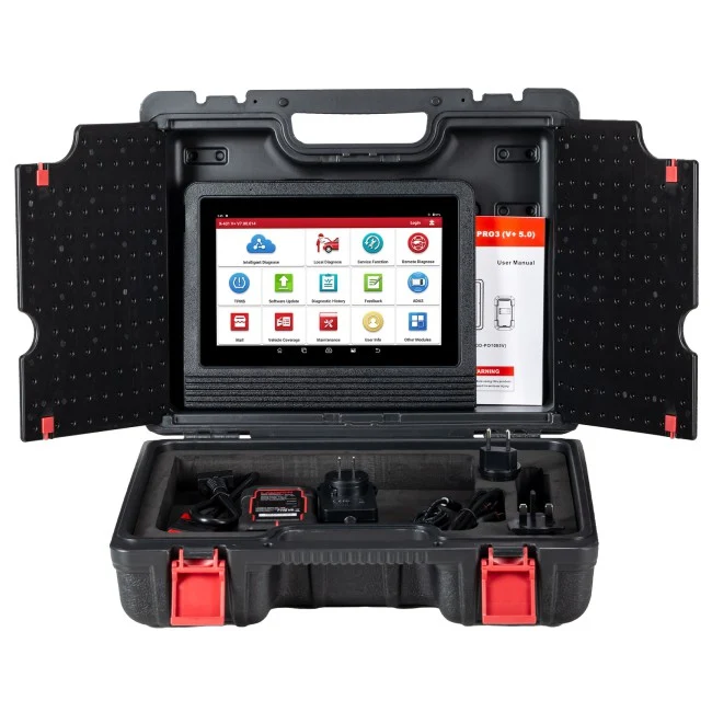Launch X431 V+ 5.0 ( PRO3) Scanner Tovejs scannings værktøj, OEM Topologi kortlægning, Hard Carry Case