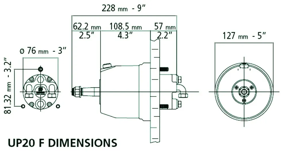 Hydraulpump 5 kammare 20cc UP20F