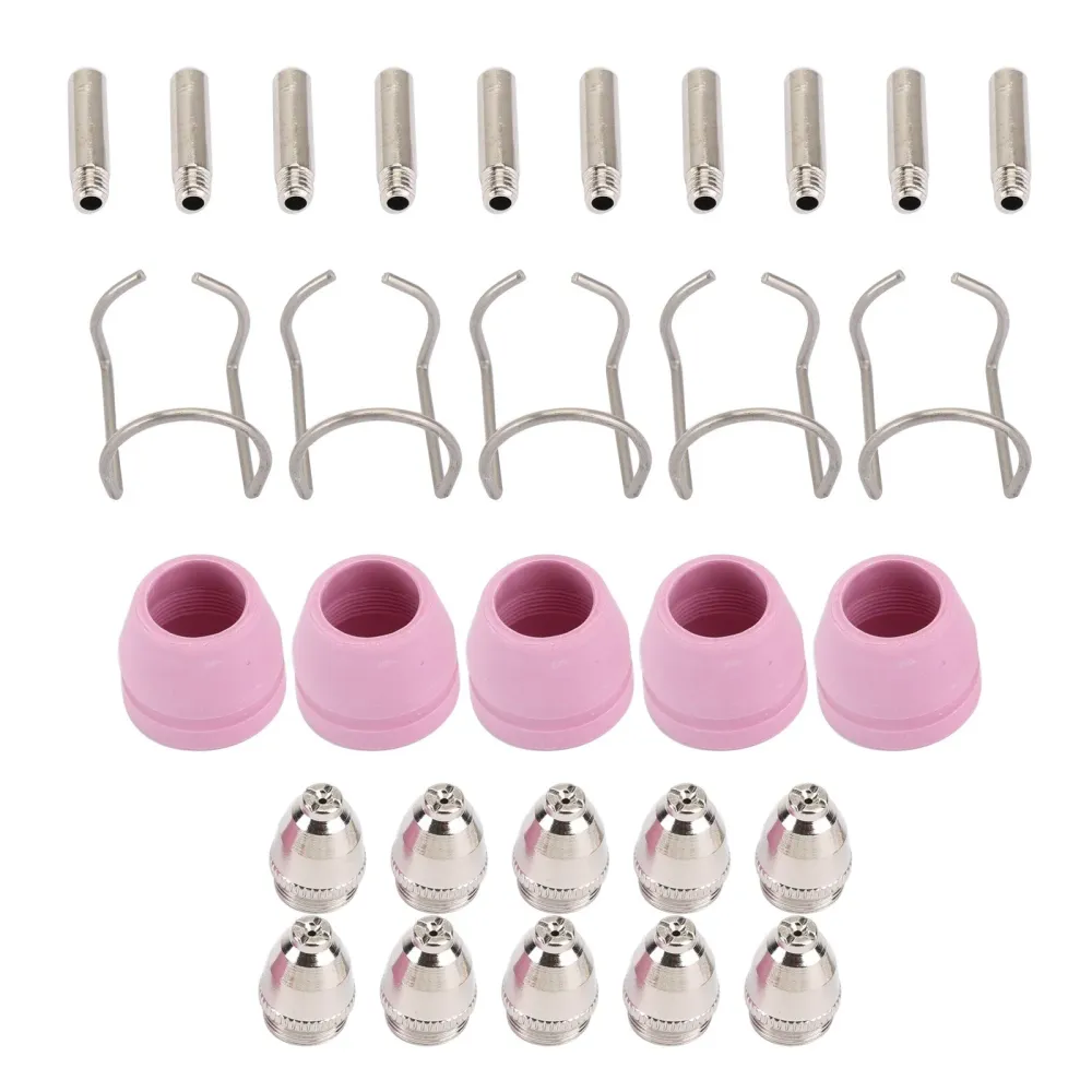 Areyourshop 30pc AG-60 SG-55 Plasma Cutter Torch förbrukningsvaror Elektrodtips Sköldhandbok