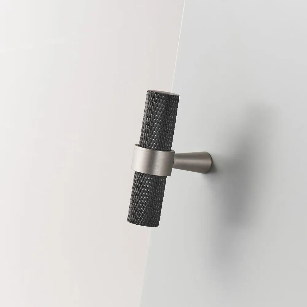 T-bar 3096K | Lättrad | Svart + Nickel