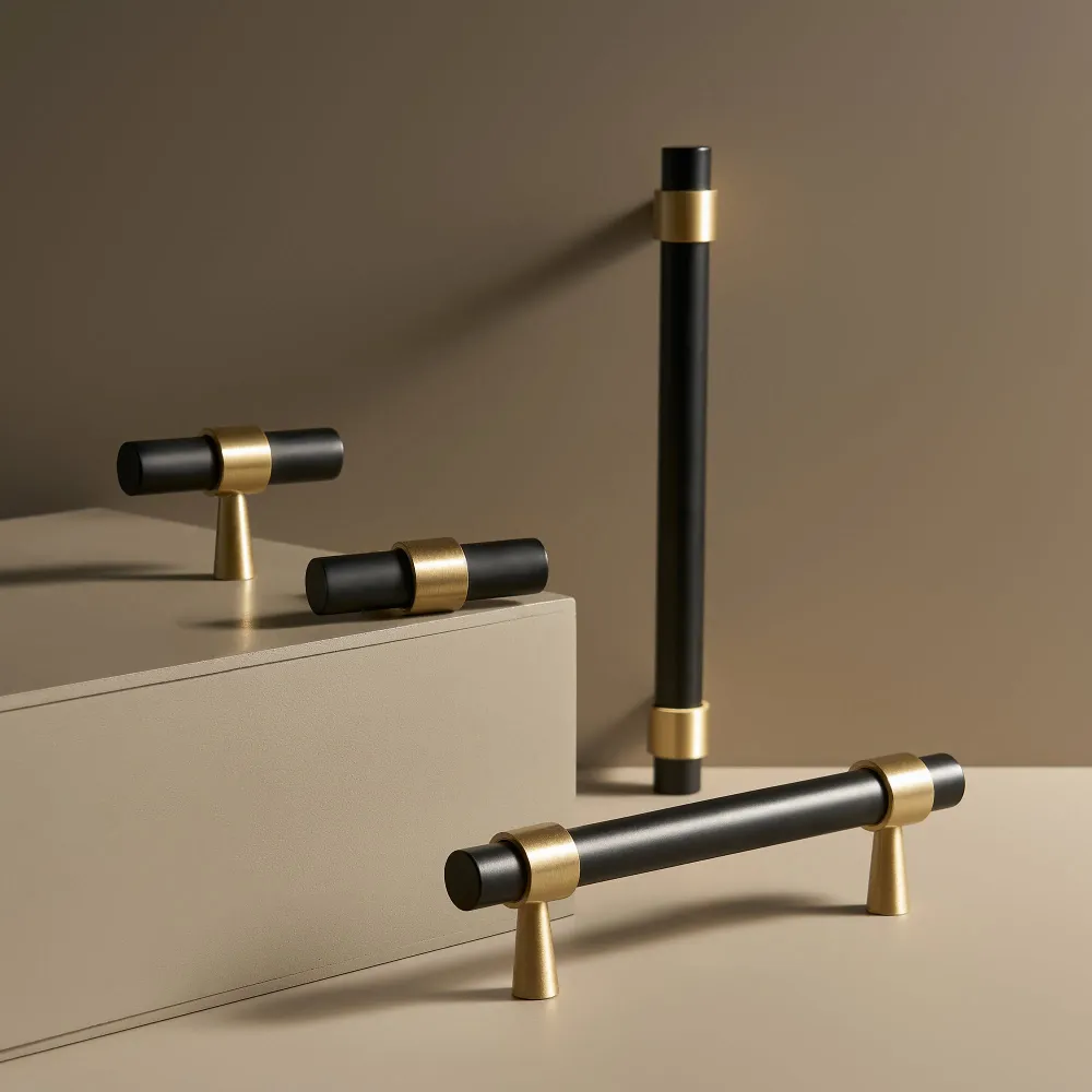 T-bar CH016A | Svart + Mässing