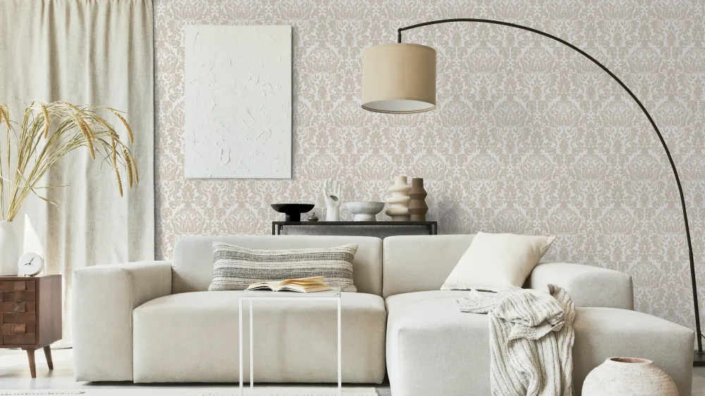 Reveal Tapet Marockomedaljong - Base white