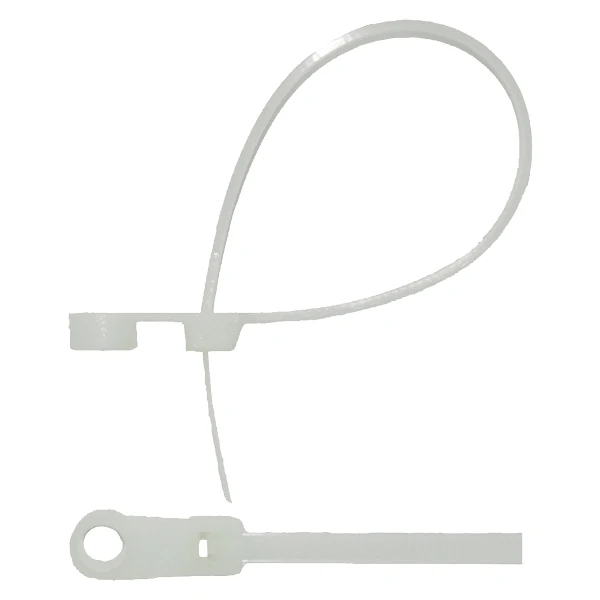 Buntband vita med hål 145 x 3,6 mm-20 st
