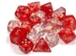 Chessex 7 Die Sets - Nebula TM Red/Silver Luminary 7-Die Ordna