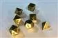 Chessex Specialty Dice Sets - Solid Metal Old Brass Colour Poly 7 die ordna