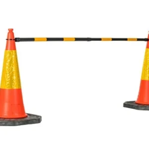 Flexibarrier Vägkon + Teleskopstång (Ger 10m avspärrning)