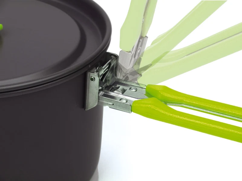 Elite Camping Cookware - 5-delat kastrullset i aluminium