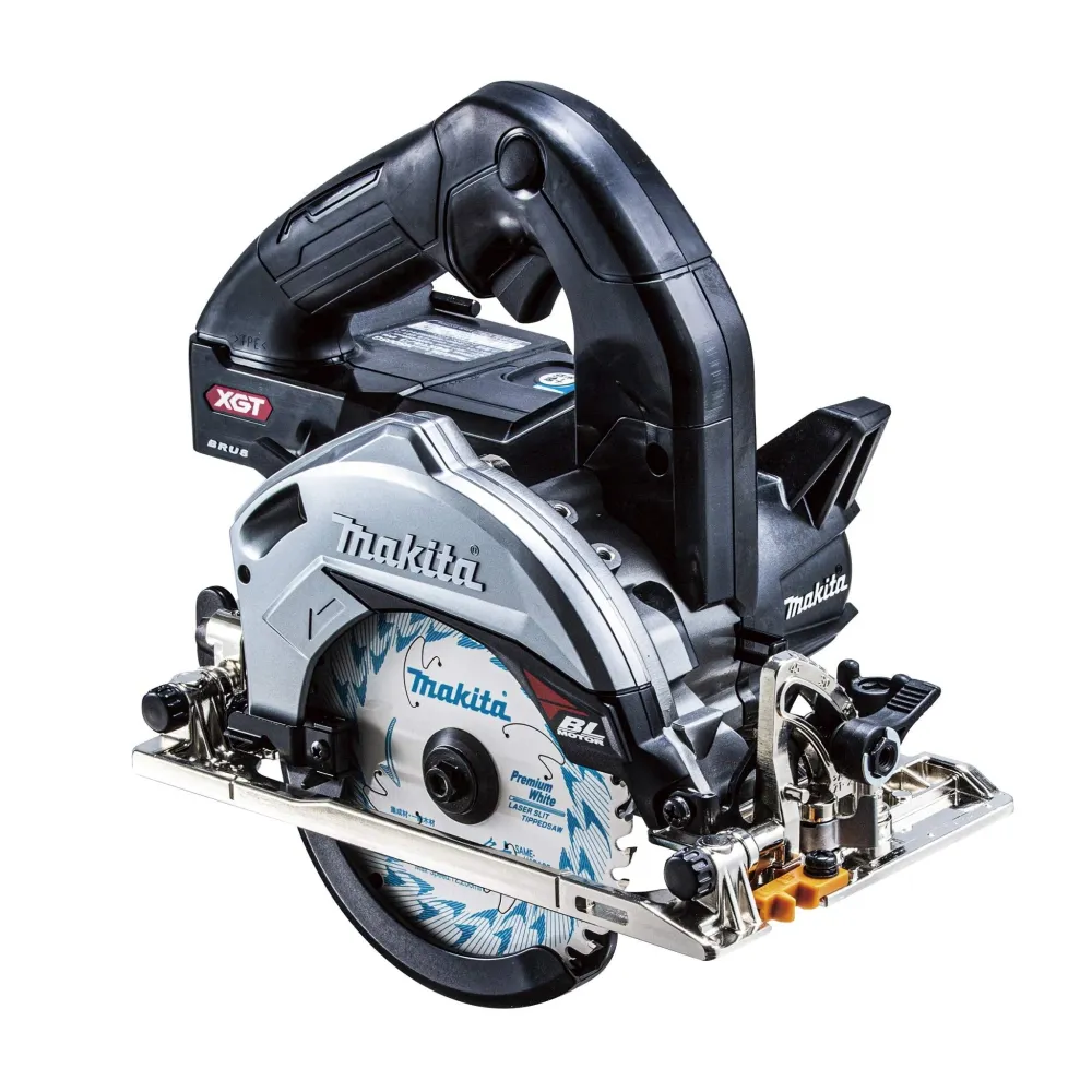 Makita 40Vmax Cirkelsåg 125mm HS005GZB Svart 47mm Kapacitet