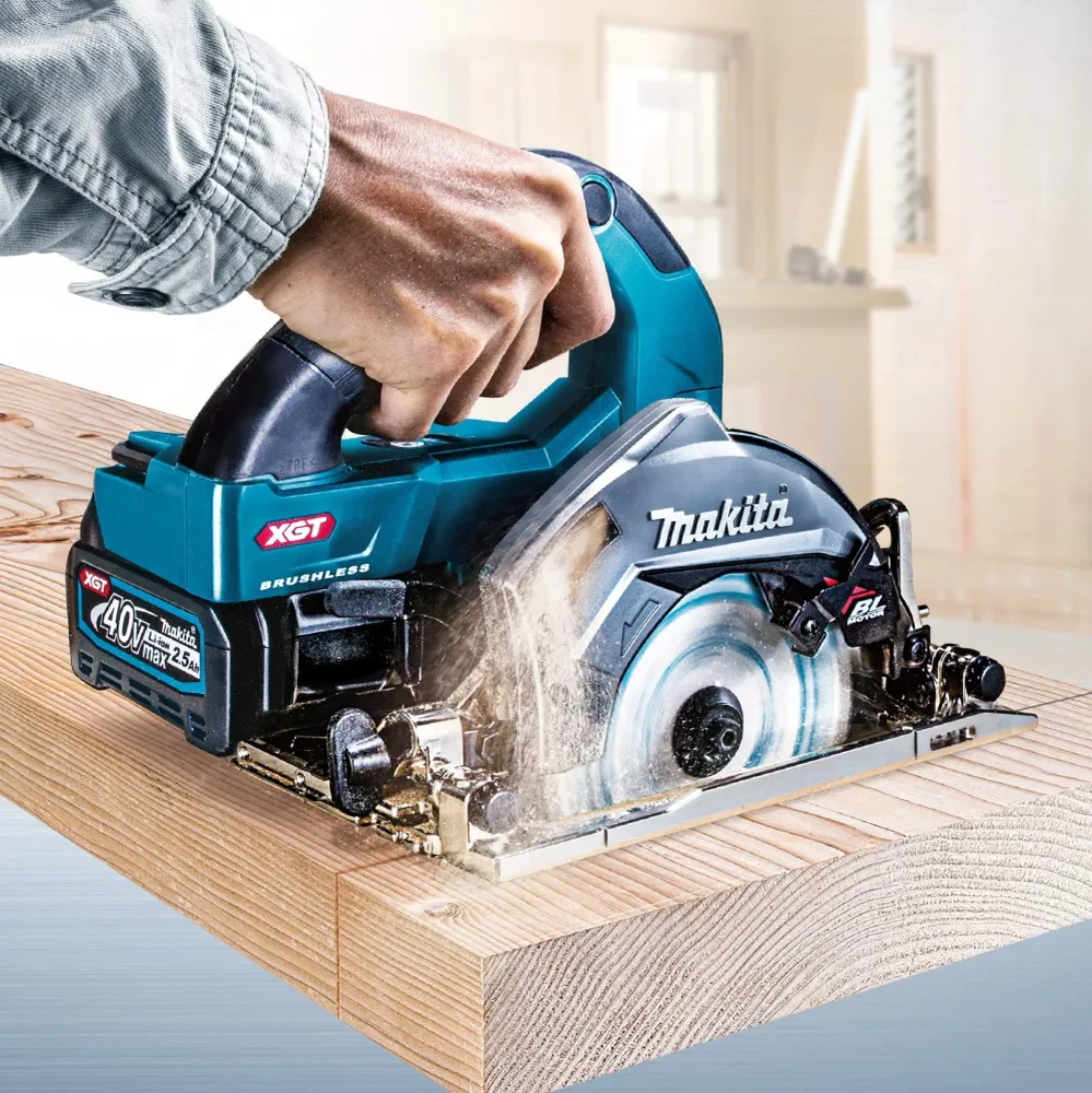 Makita 40Vmax Maruonoko Såg 125mm HS007GZB Svart 47mm Kapacitet