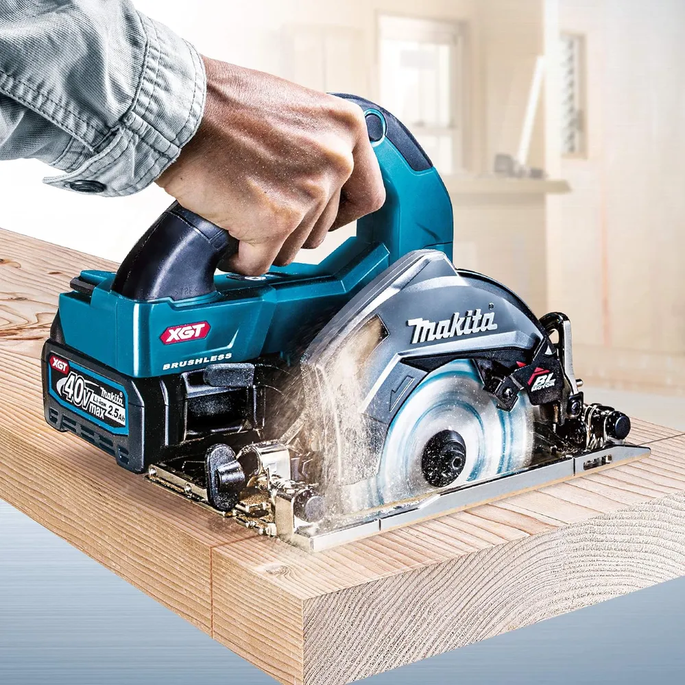 Makita cirkelsåg batteridriven 40Vmax 125mm HS007GZ blå