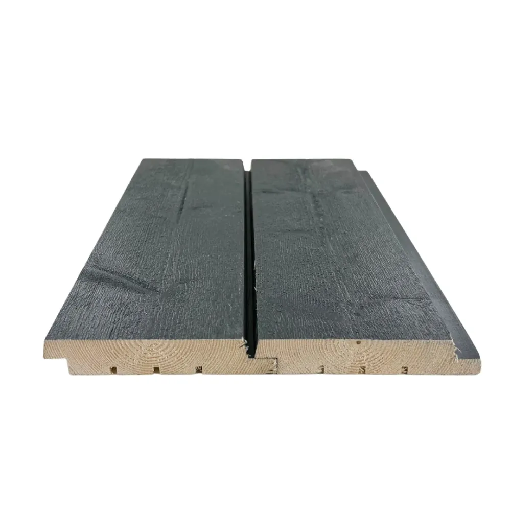 Raita fasadpanel 23x120x4200, Mellanmålad grå, Gran