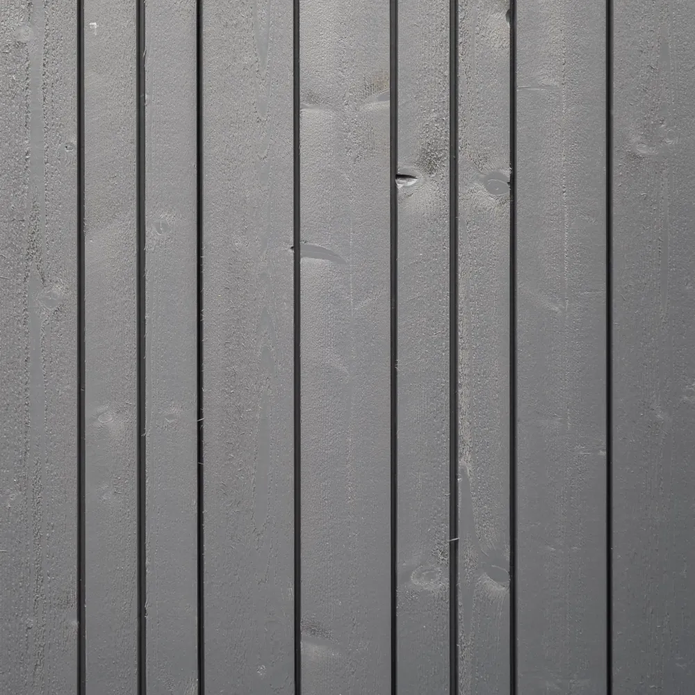 Raita fasadpanel 23x120x4200, Mellanmålad grå, Gran
