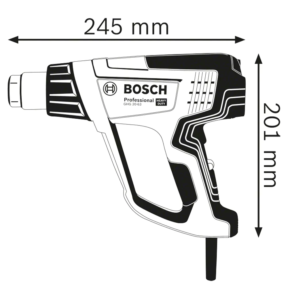 Bosch GHG 20-63 2000W värmepistol
