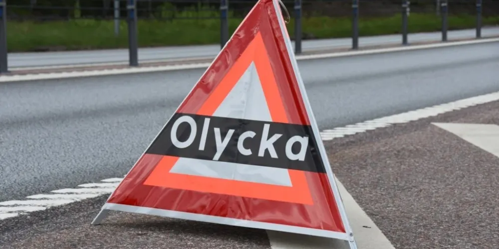Ihopfällbar Tältskylt - X6 Olycka