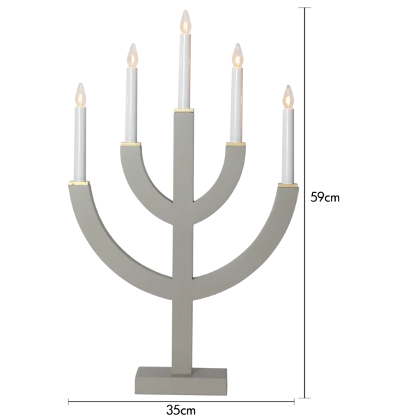 Adventsljusstake ANNO 59 cm Taupe