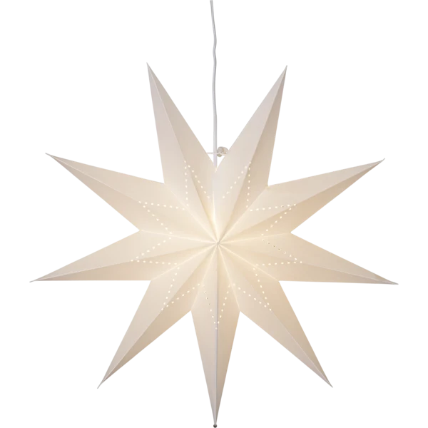 Adventsstjärna Pappersstjärna Lysa pärla 60 cm