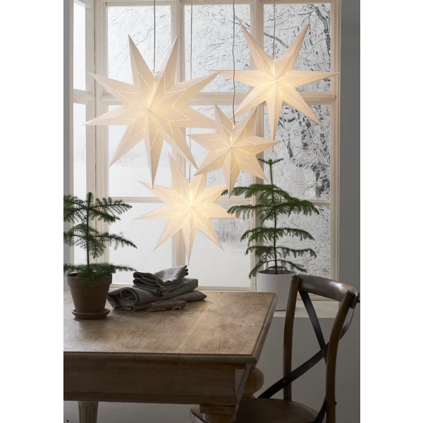 Adventsstjärna Pappersstjärna Lysa pärla 60 cm