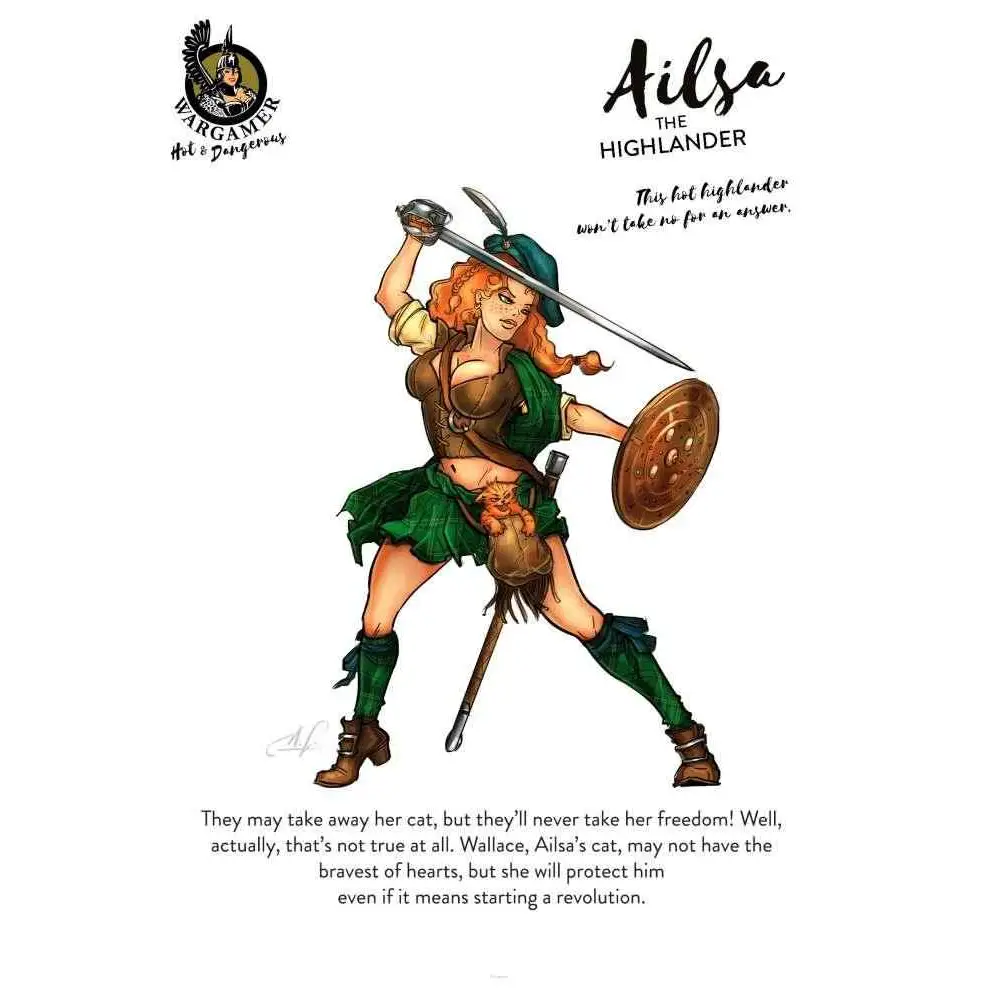 54 mm Ailsa Highlander Resin Miniature
