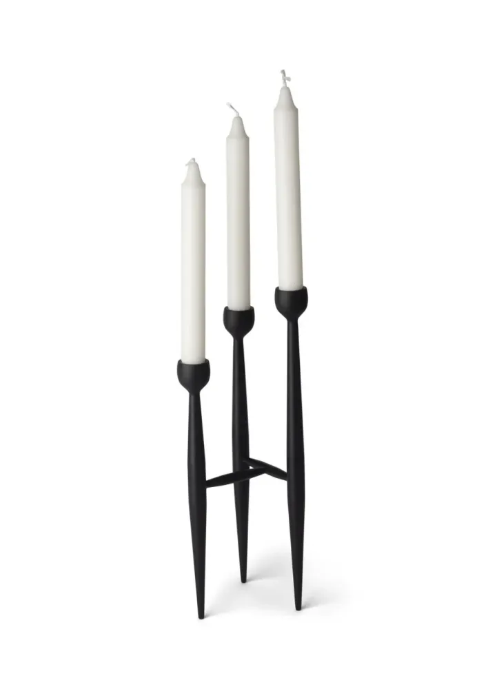 Apollo Ljusstake 32 cm Ebenholts