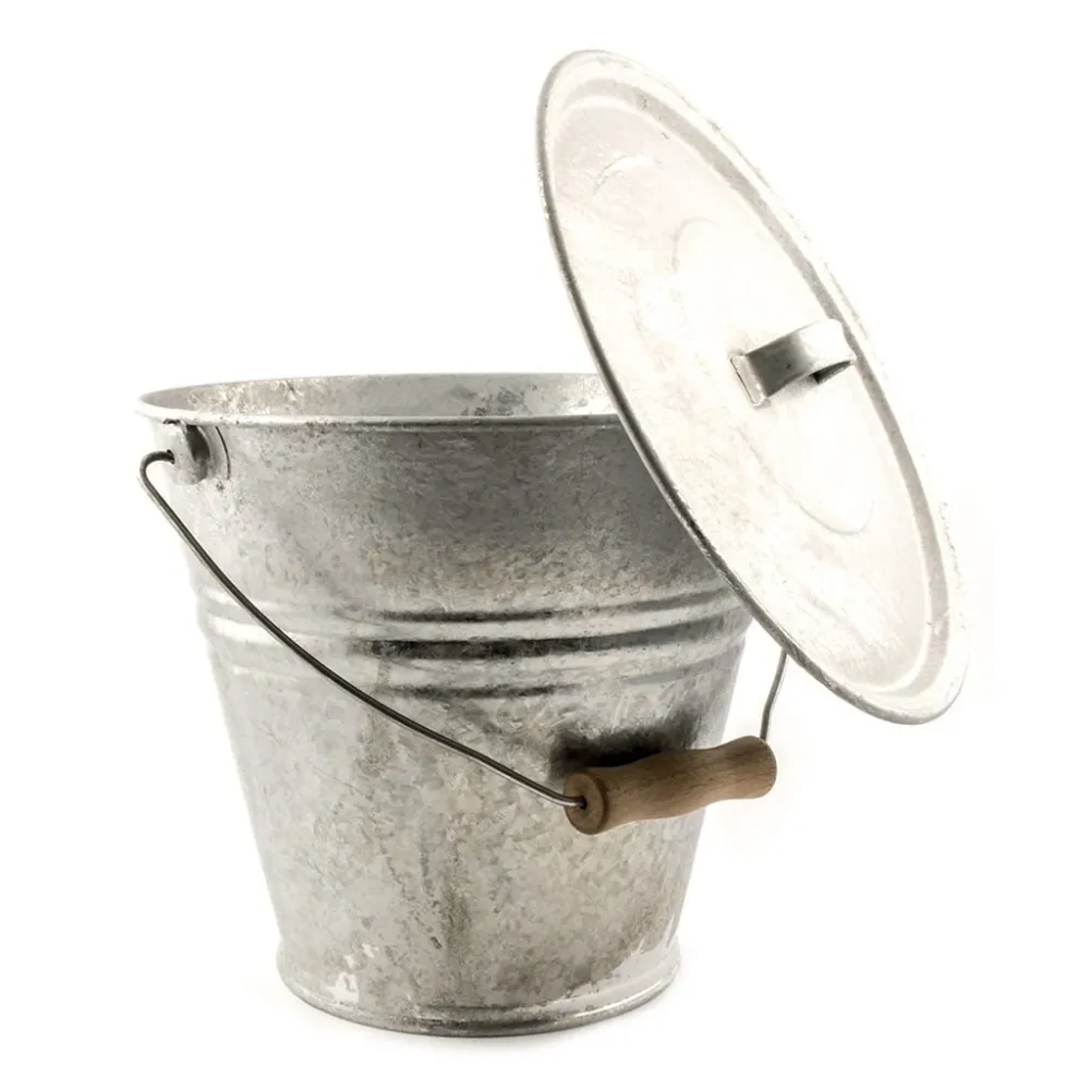 Askhink i Spelter med lock 8L