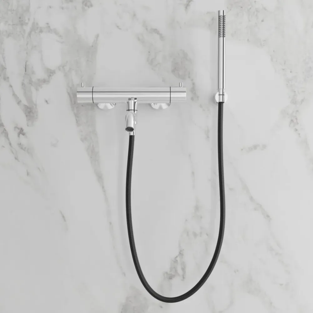 Badkarsblandare Scandtap Reinforced Pleasure 4 Med Dusch Svart