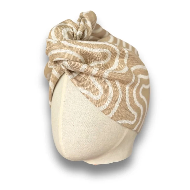 Bamboo-Cotton Hair Turban Brushed Nickel Pink