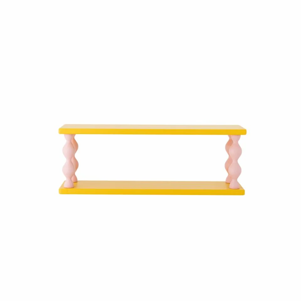 Bloomingville Bibiola hylla 60x21,5 cm Citron
