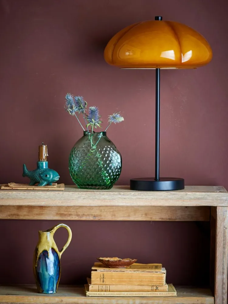 Bloomingville Kinoko bordslampa Ø30 cm Canary