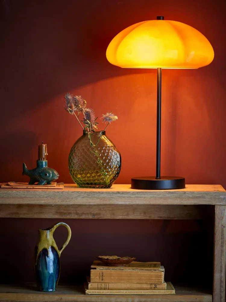 Bloomingville Kinoko bordslampa Ø30 cm Canary