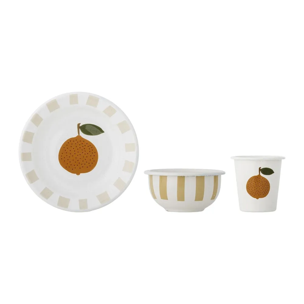 Bloomingville Mini Agnes Servis Set Apricot Järn 3-delar (NOV)